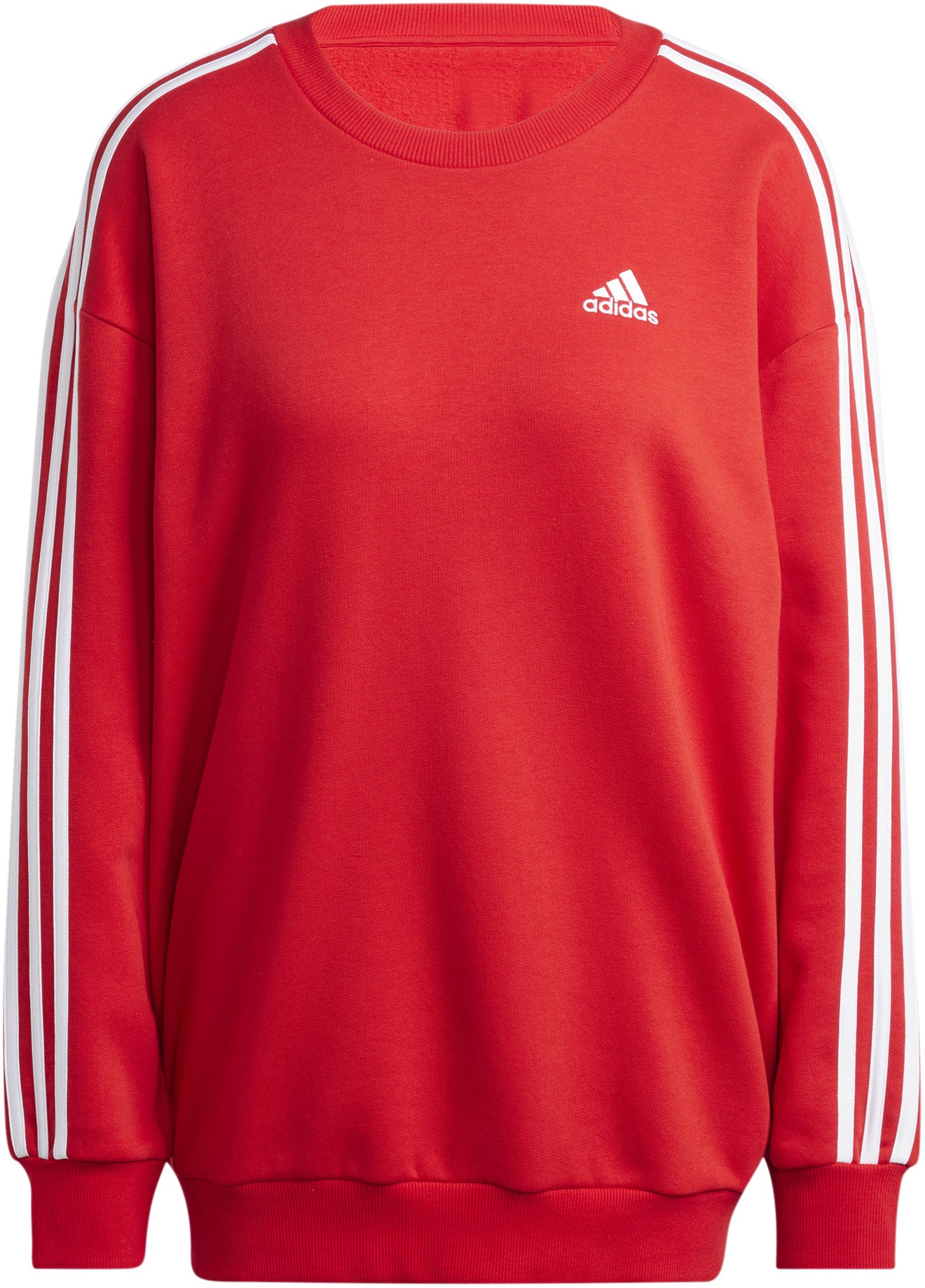 Essentials 3-Stripes Oversized Fleece sweater