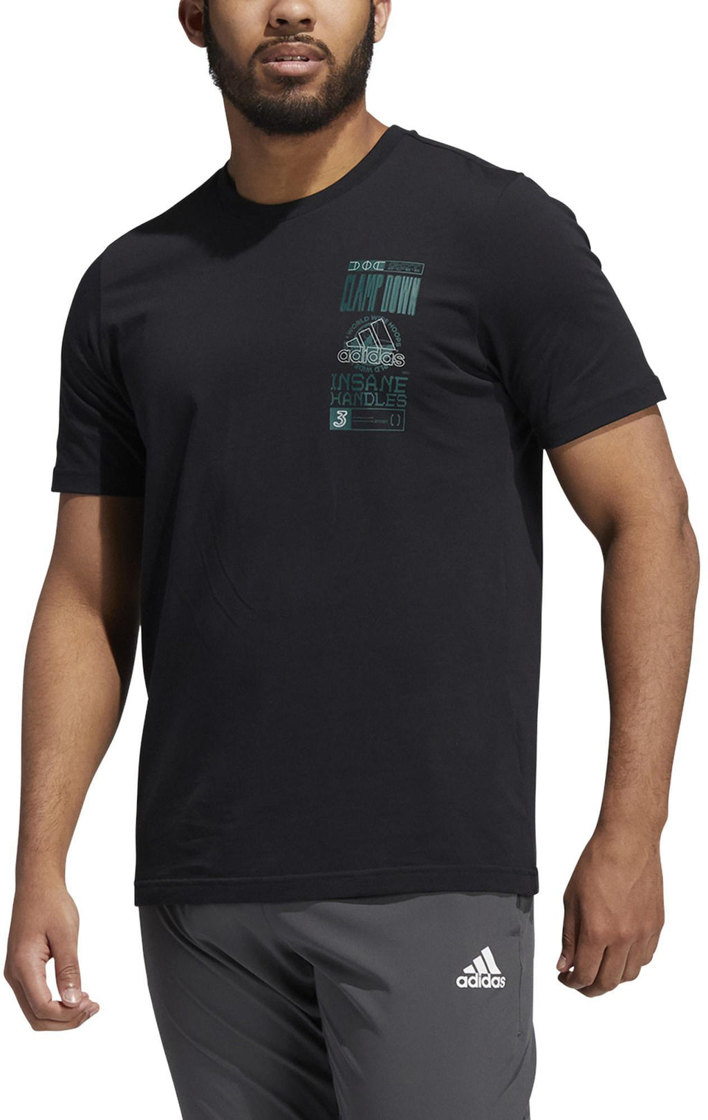 Reflective Hoops Badge of Sport Graphic T-shirt