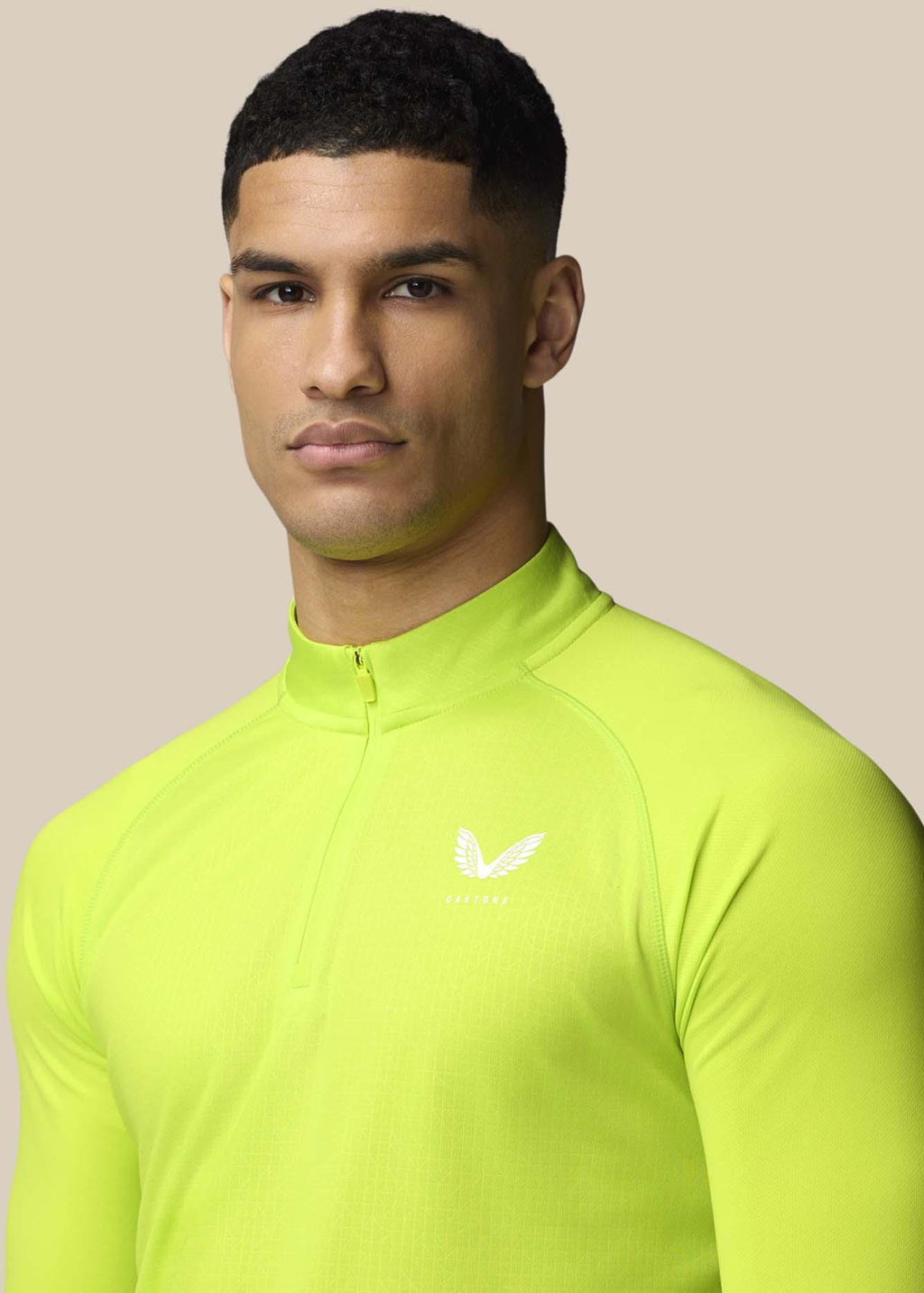 Aop 1/4 Zip Ls Top