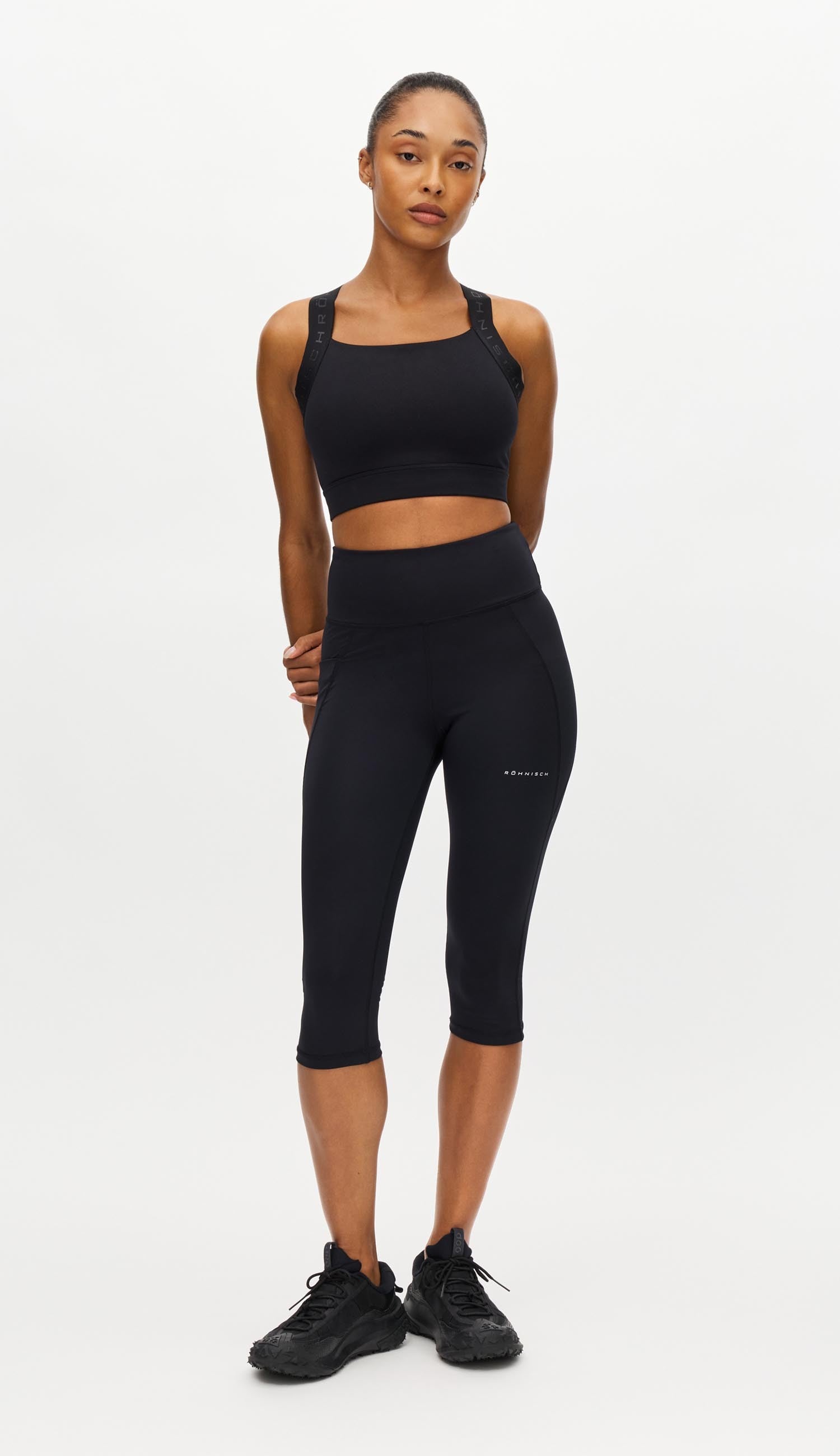 flattering high waist capri legging