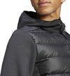 Essentials Hybride donsjack met capuchon
