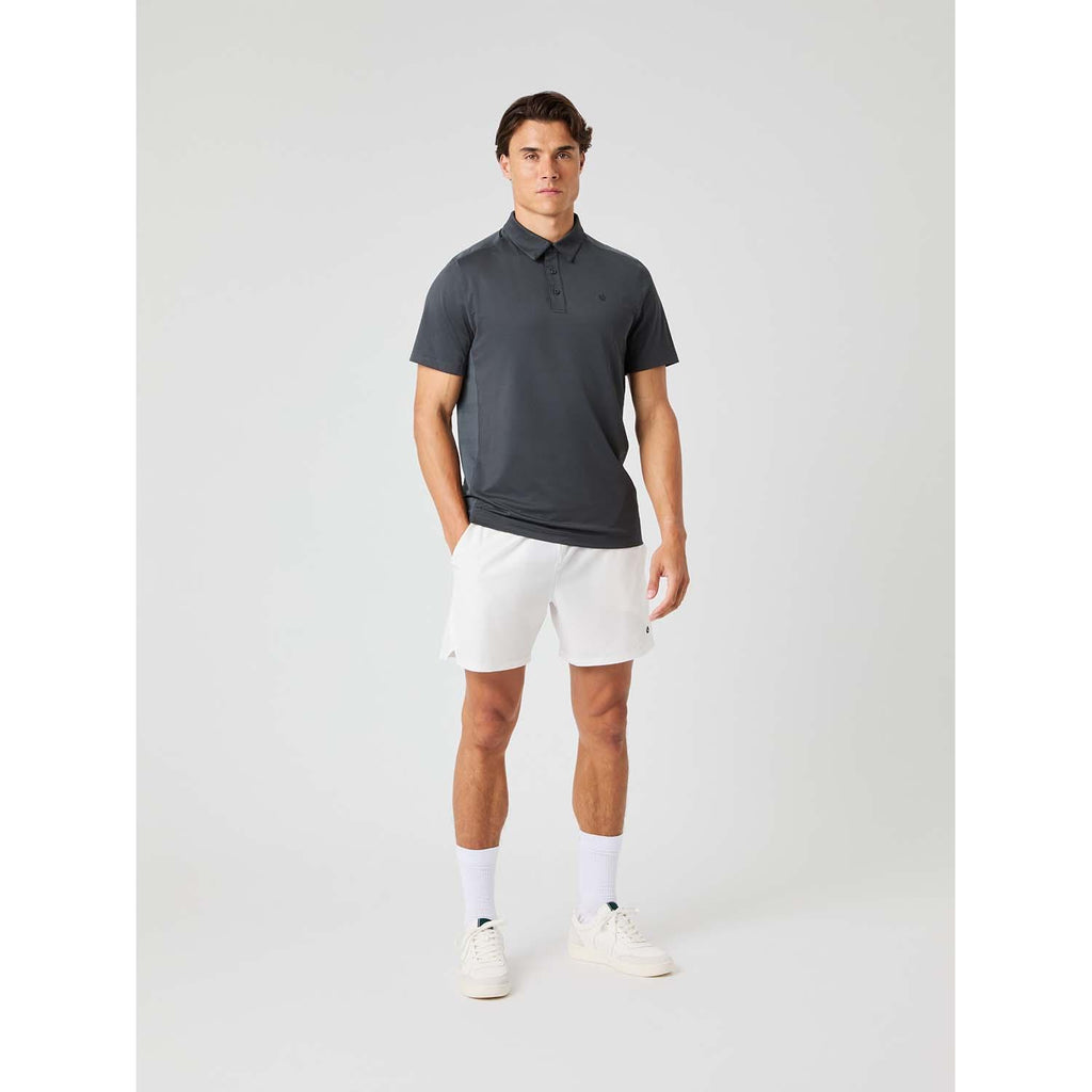 ace mesh panel polo shirt