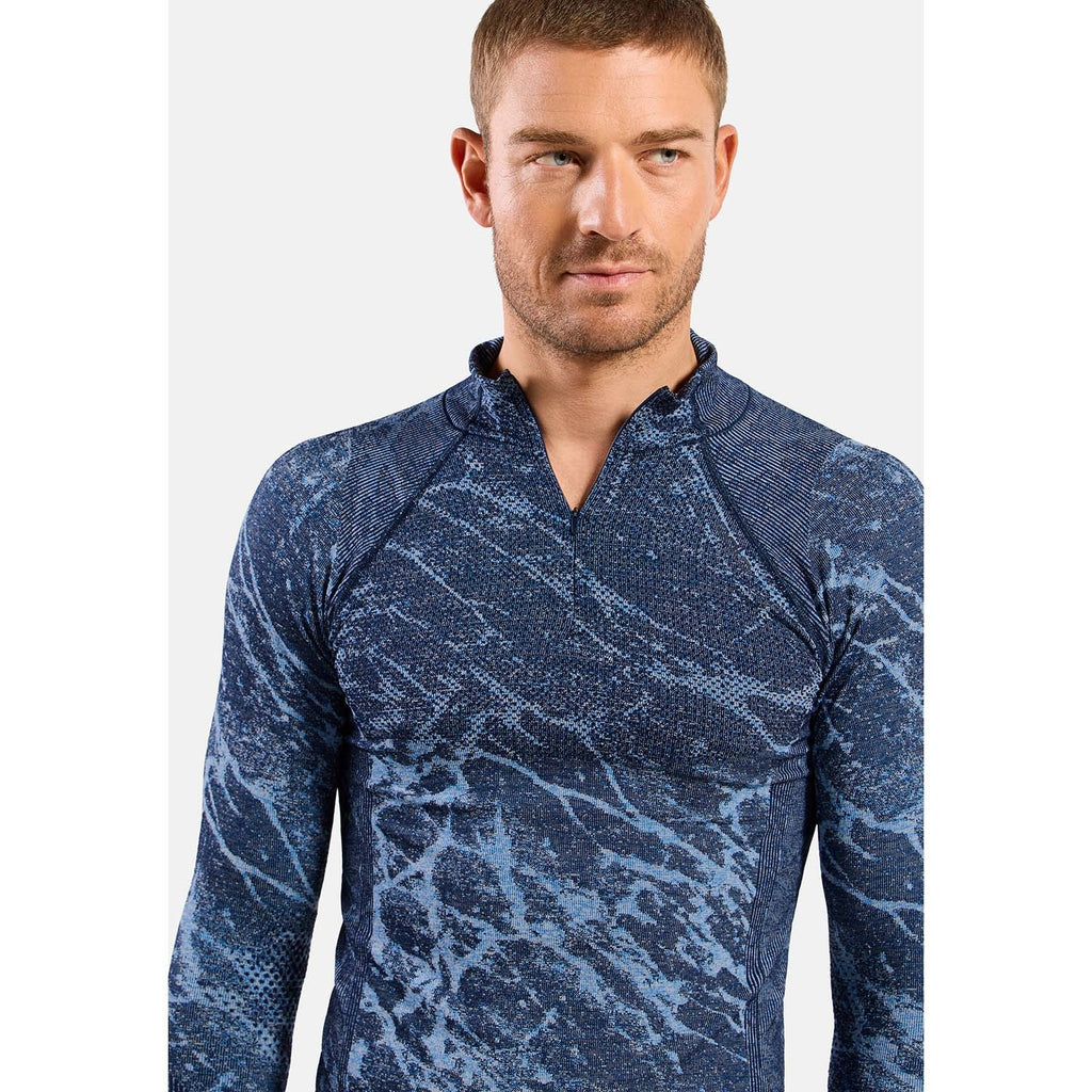 performance warm blackcomb base layer shirt half-zip