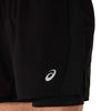 asics core 2n1 5in short