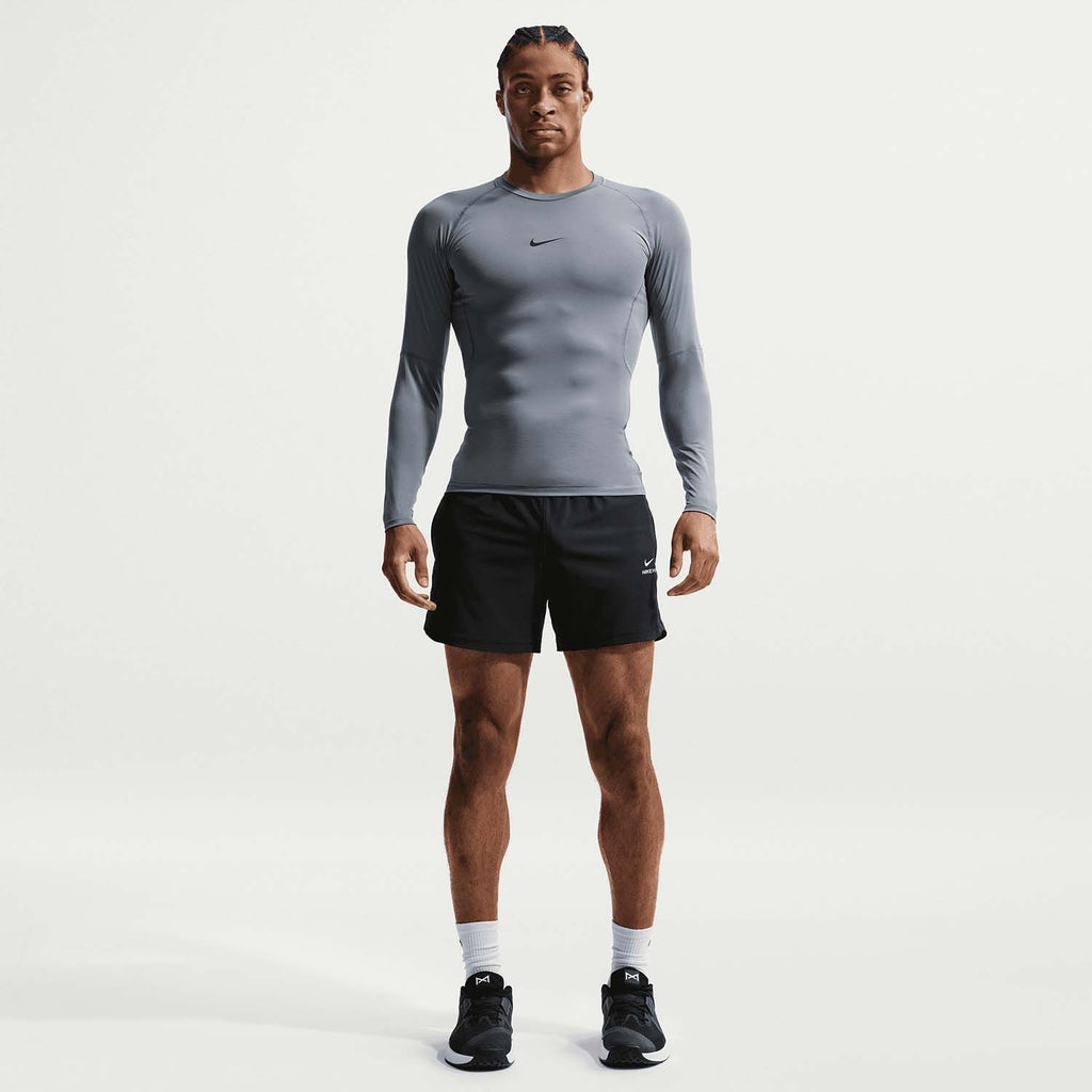 pro dri-fit men's strakke fitnesstop met lange mouwen