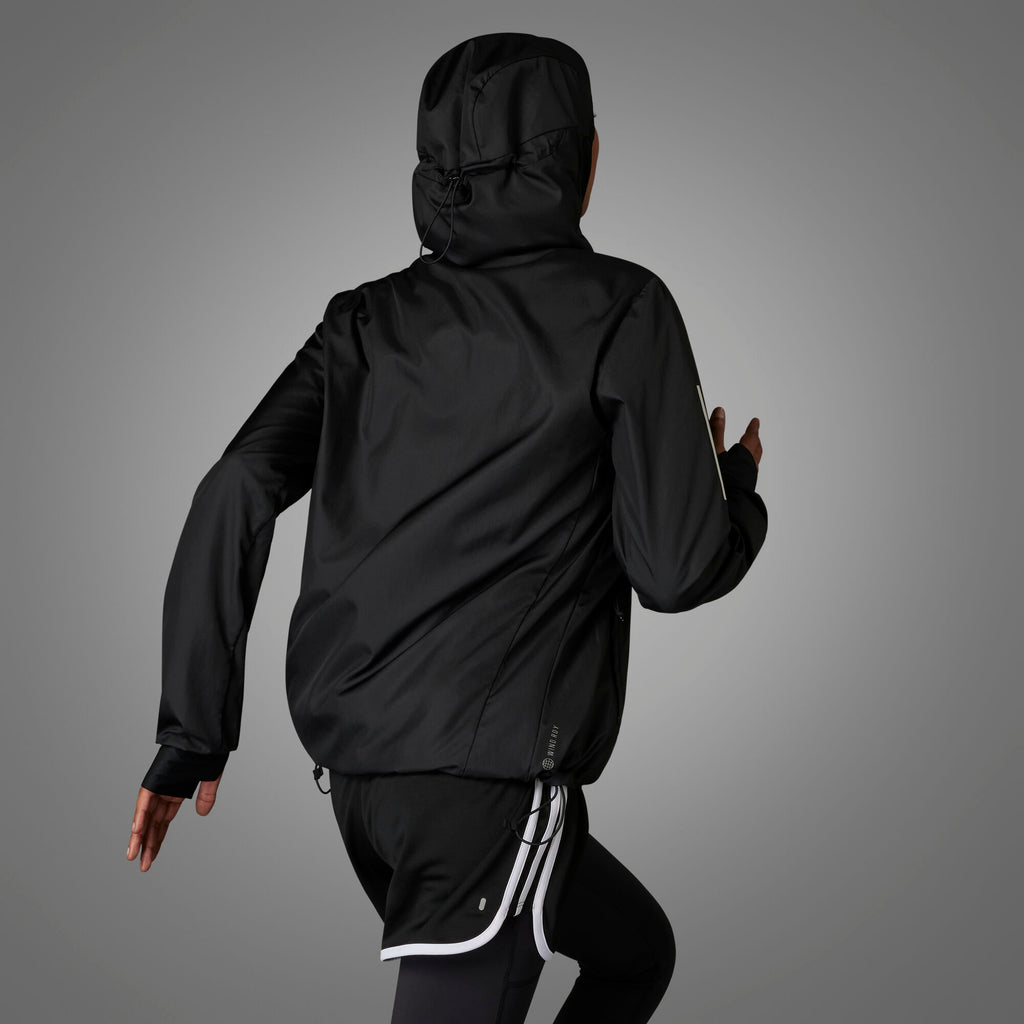Own the Run Running windjack met capuchon