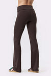 Soft Fold Over Flared Leggings
