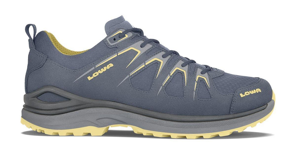 lowa innox evo gtx lo asphalt/blue