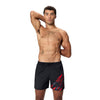 MEDLEY LOGO WATERSHORT16" BLK/RED