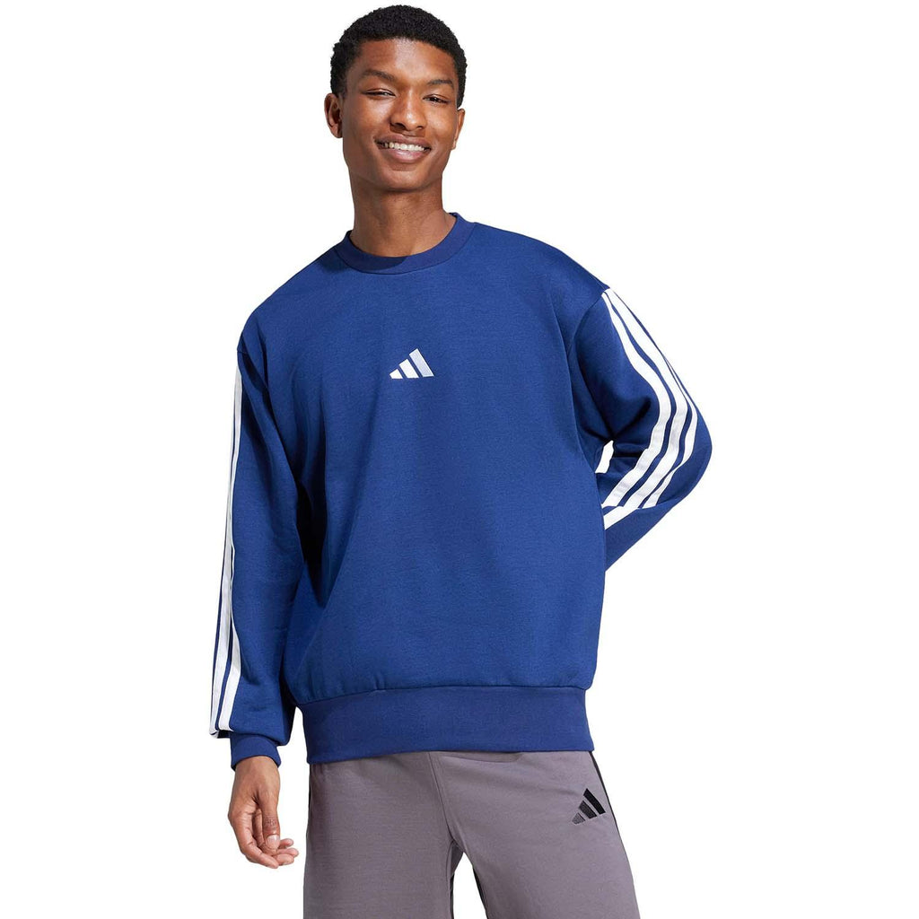 Essentials 3-Stripes Fleece Sweatshirt