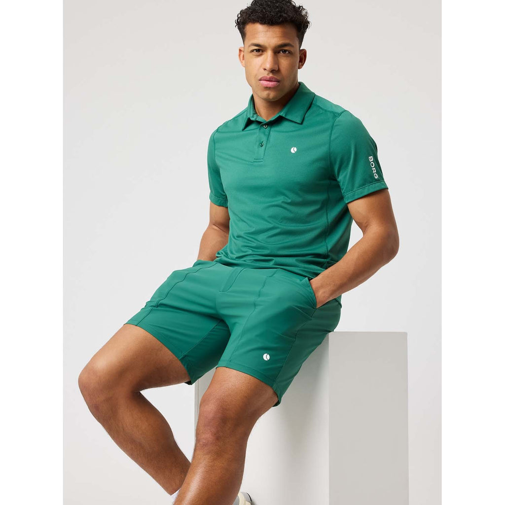 ace mesh panel polo shirt