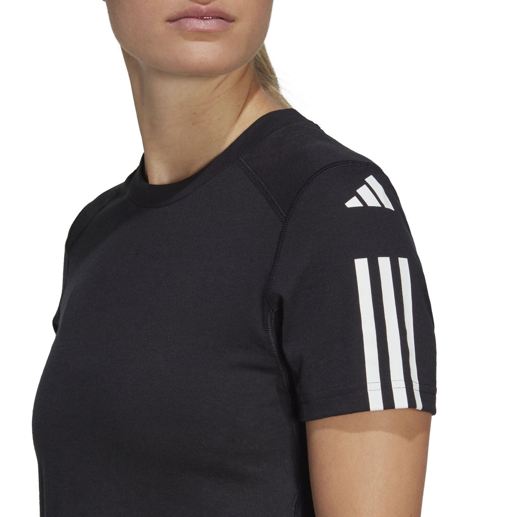 Train Essentials Train Katoenen 3-Stripes Crop shirt