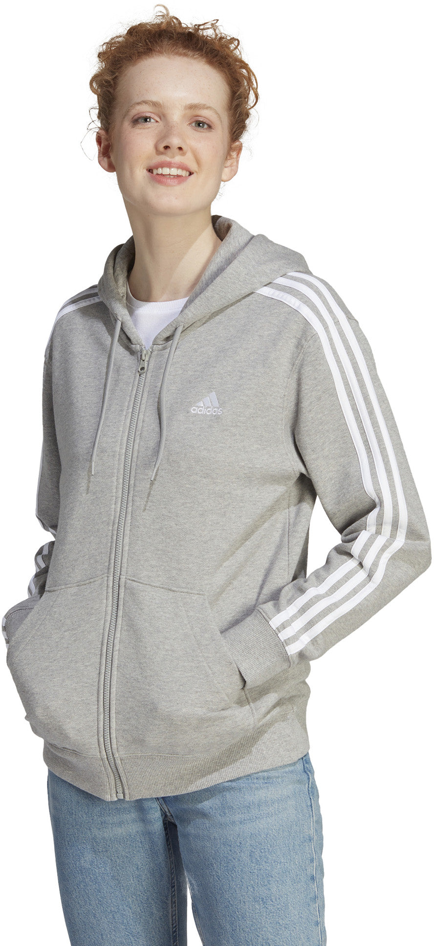 Essentials 3-Stripes French Terry ritshoodie