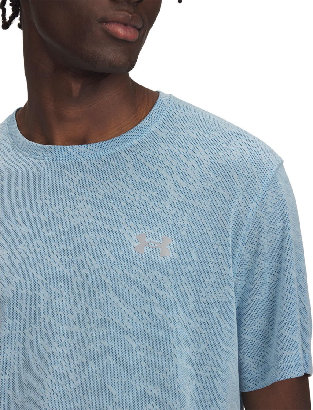 T-SHIRT UA LAUNCH CAMO NERO