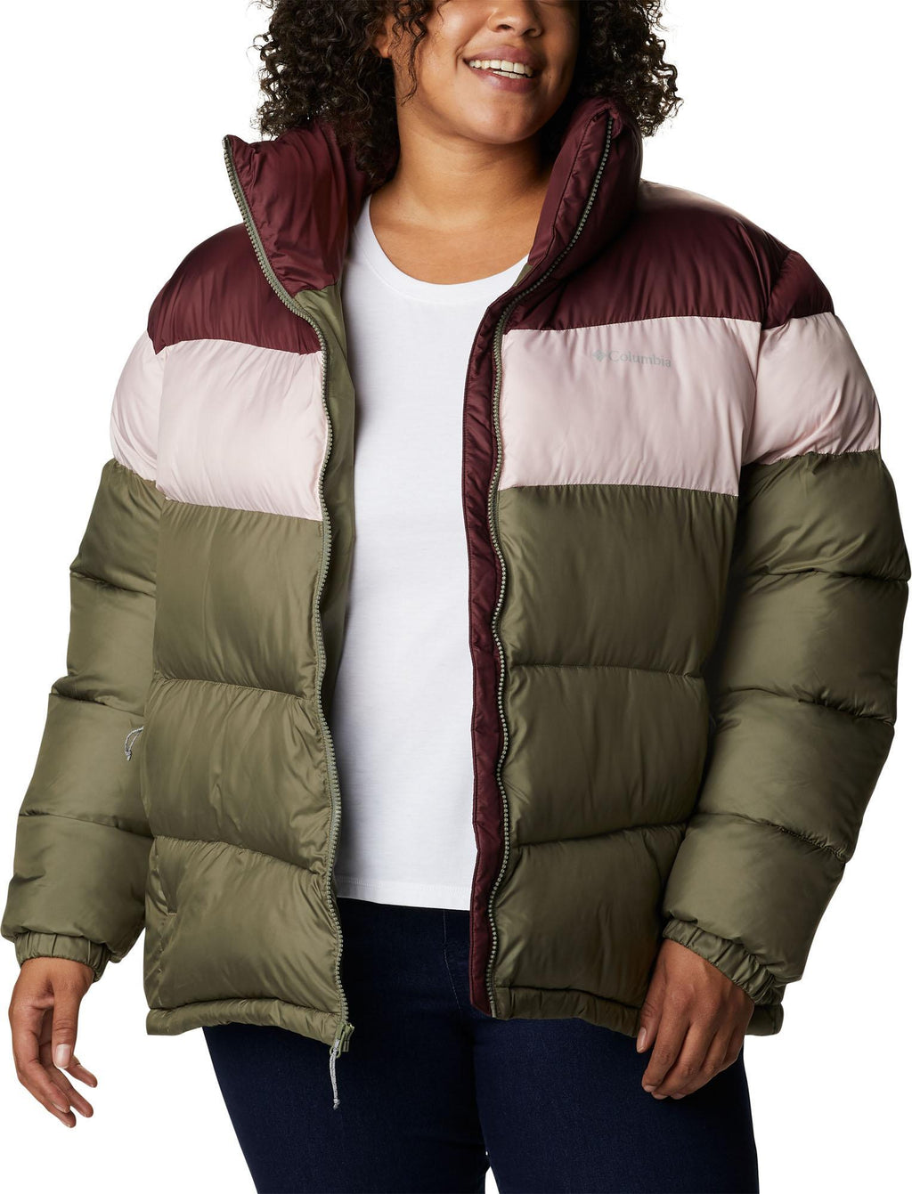 puffect color blocked jacket