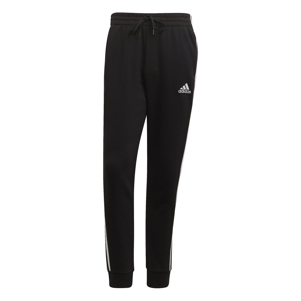 Essentials Fleece Tapered Cuff 3-Stripes broek
