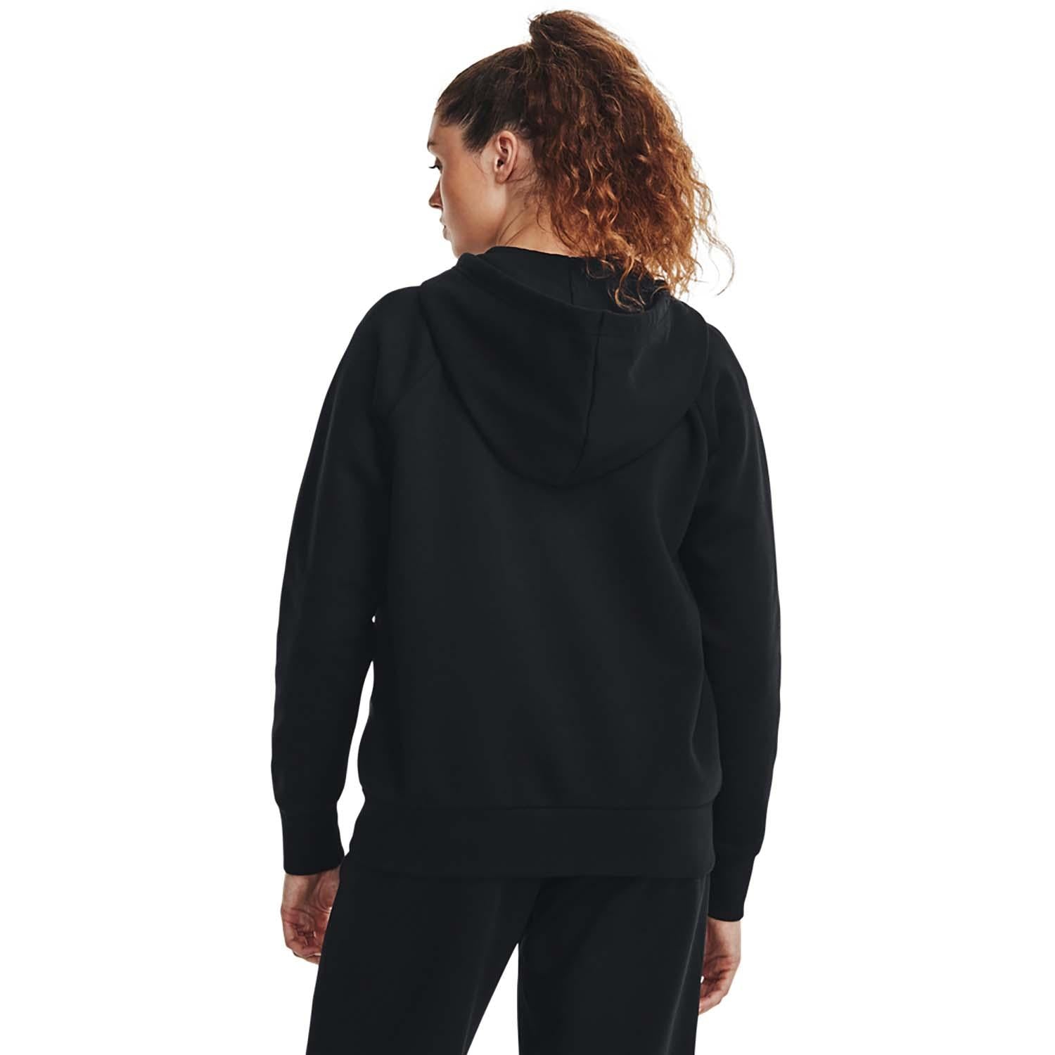 ua rival fleece fz hoodie-blk