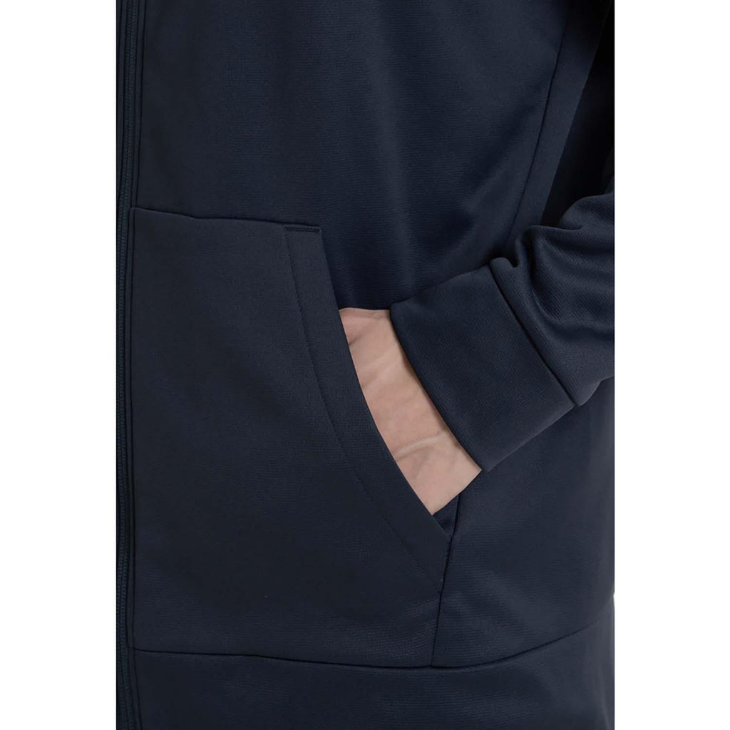 ua armour fleece fz hoodie-blk