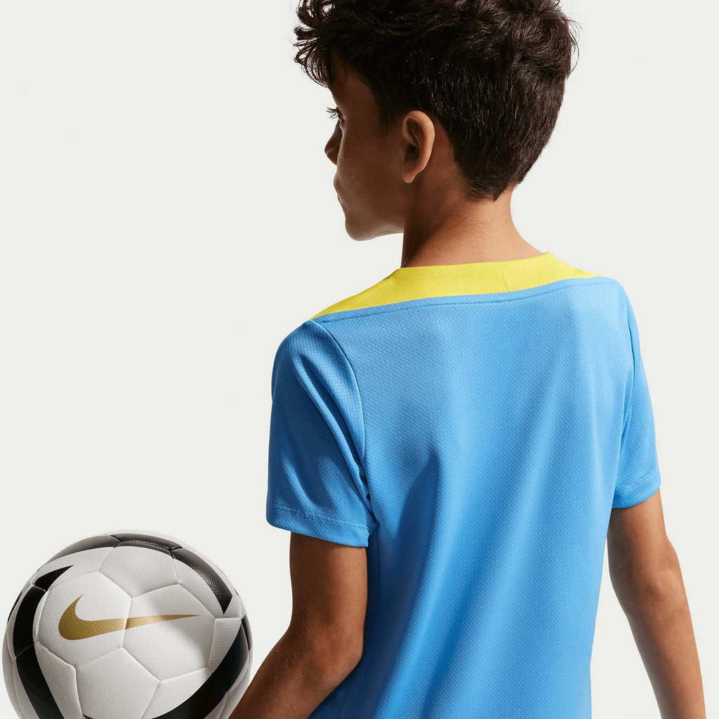 FC Barcelona Dri‑FIT Strike Replica T‑shirt – Junior / Kids