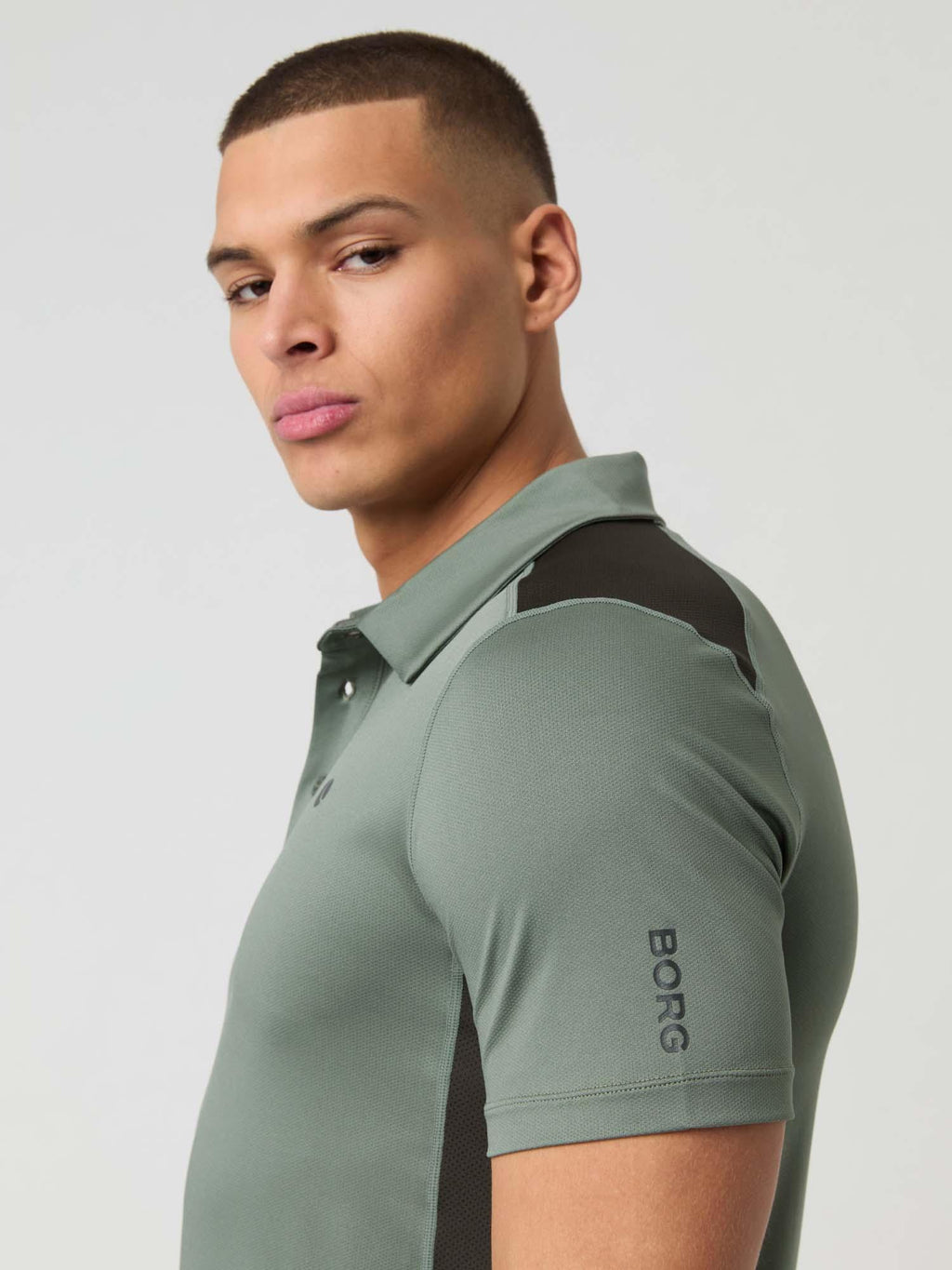 Ace Mesh Panel Polo Shirt