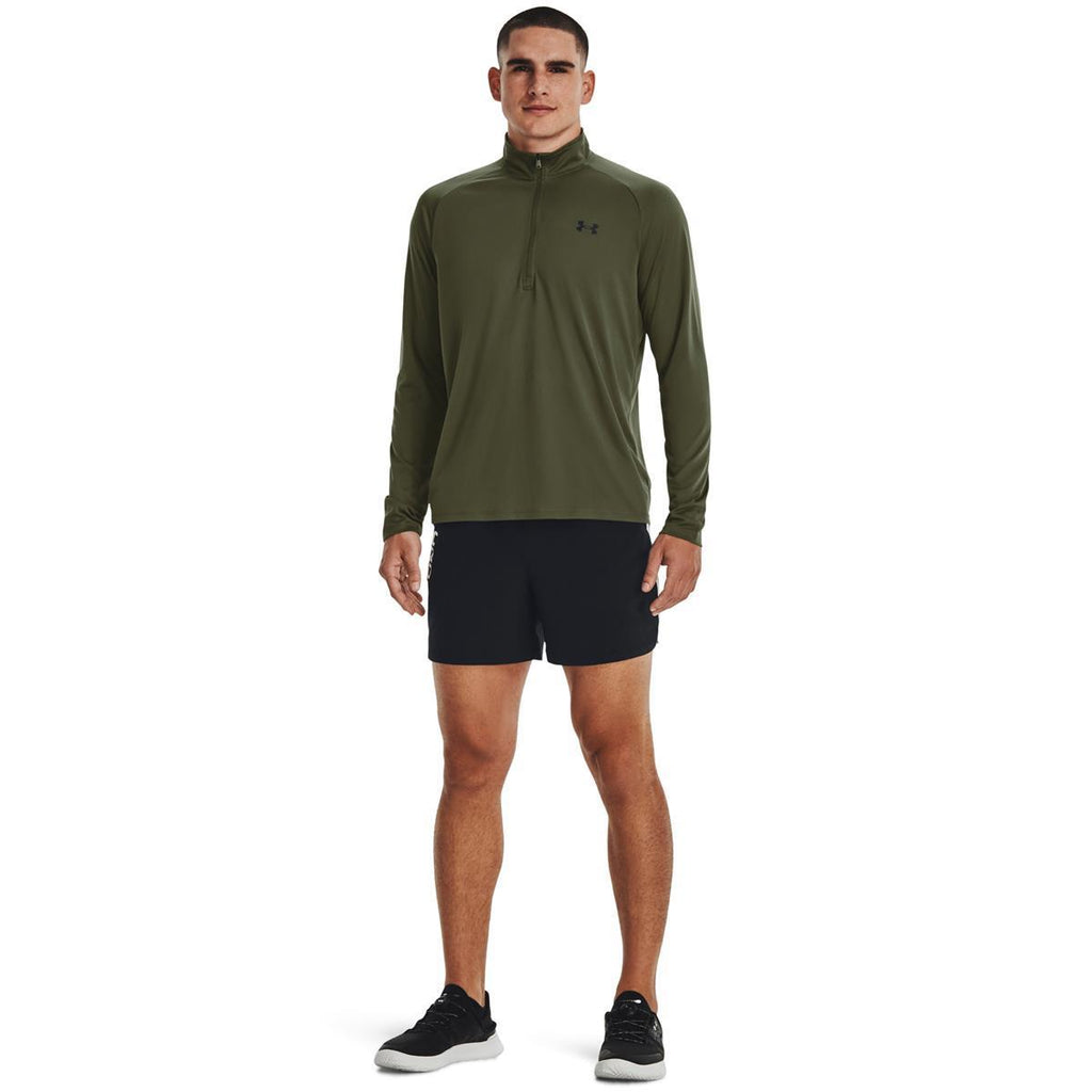 ua tech 2.0 1/2 zip-grn