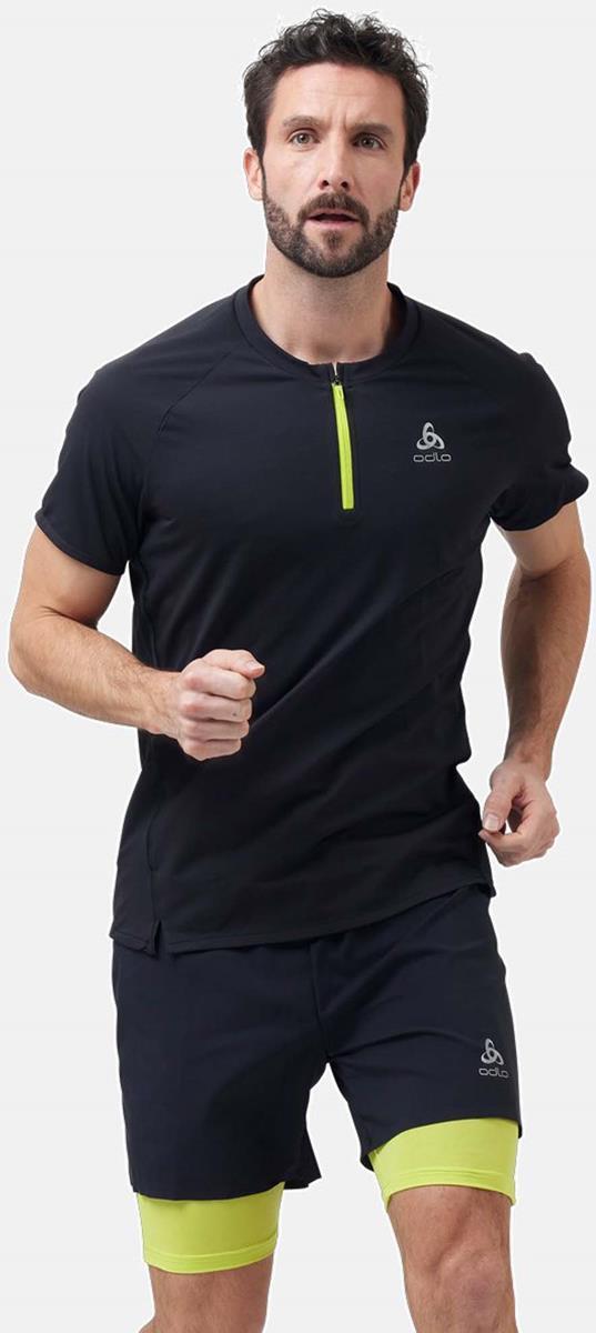 T-shirt Crew Neck S/s 1/2 Zip Axalp Trai