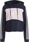 Essentials Logo Colorblock Fleece Cropped Hoodie