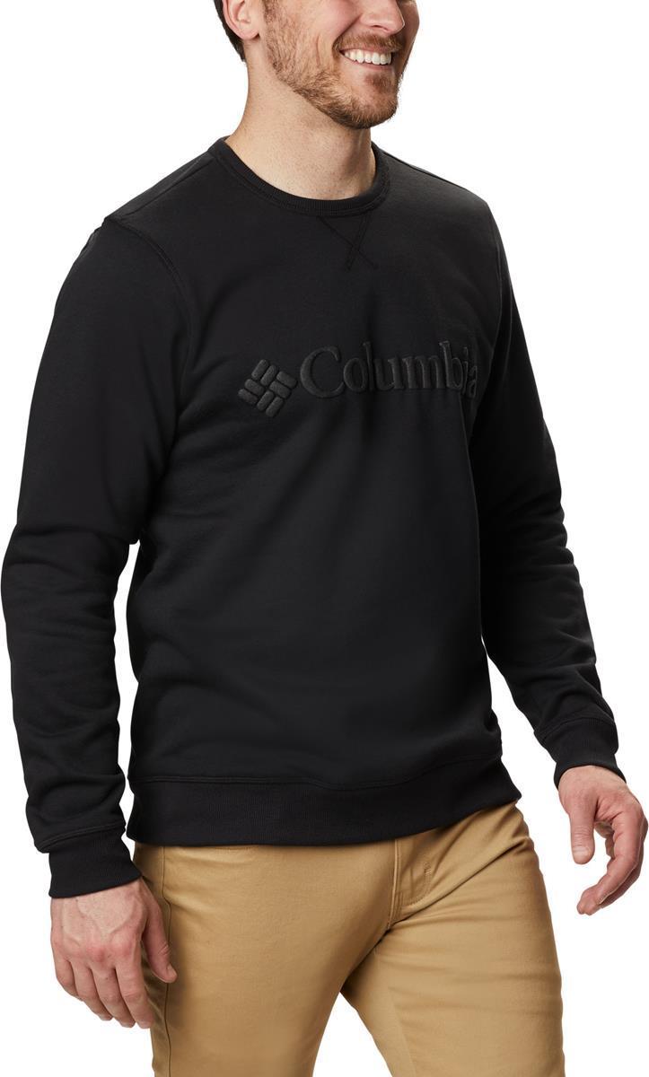 m columbia logo fleece crew