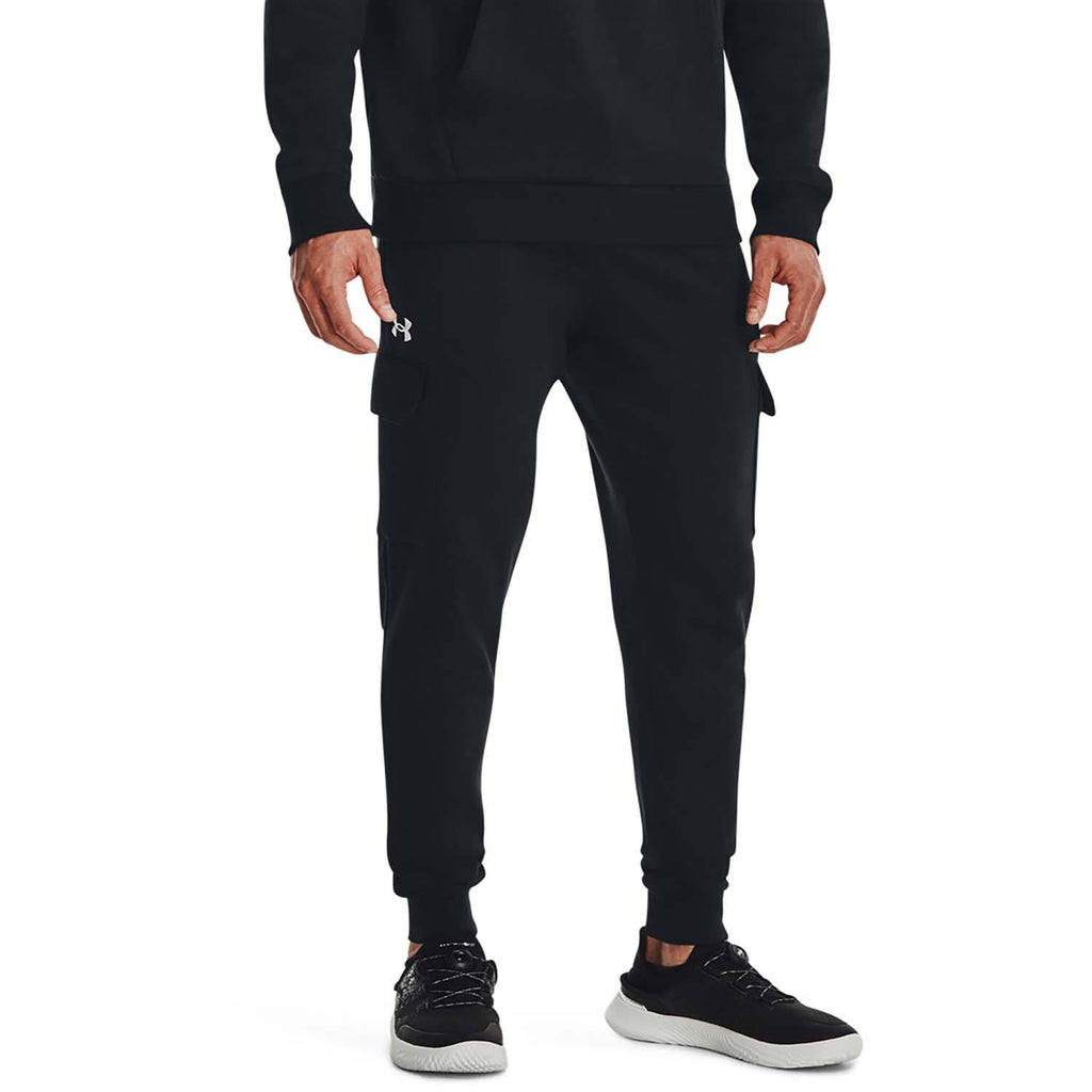 ua rival fleece cargo jogger-blk