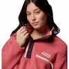 helvetia ii cropped half snap fleece vest