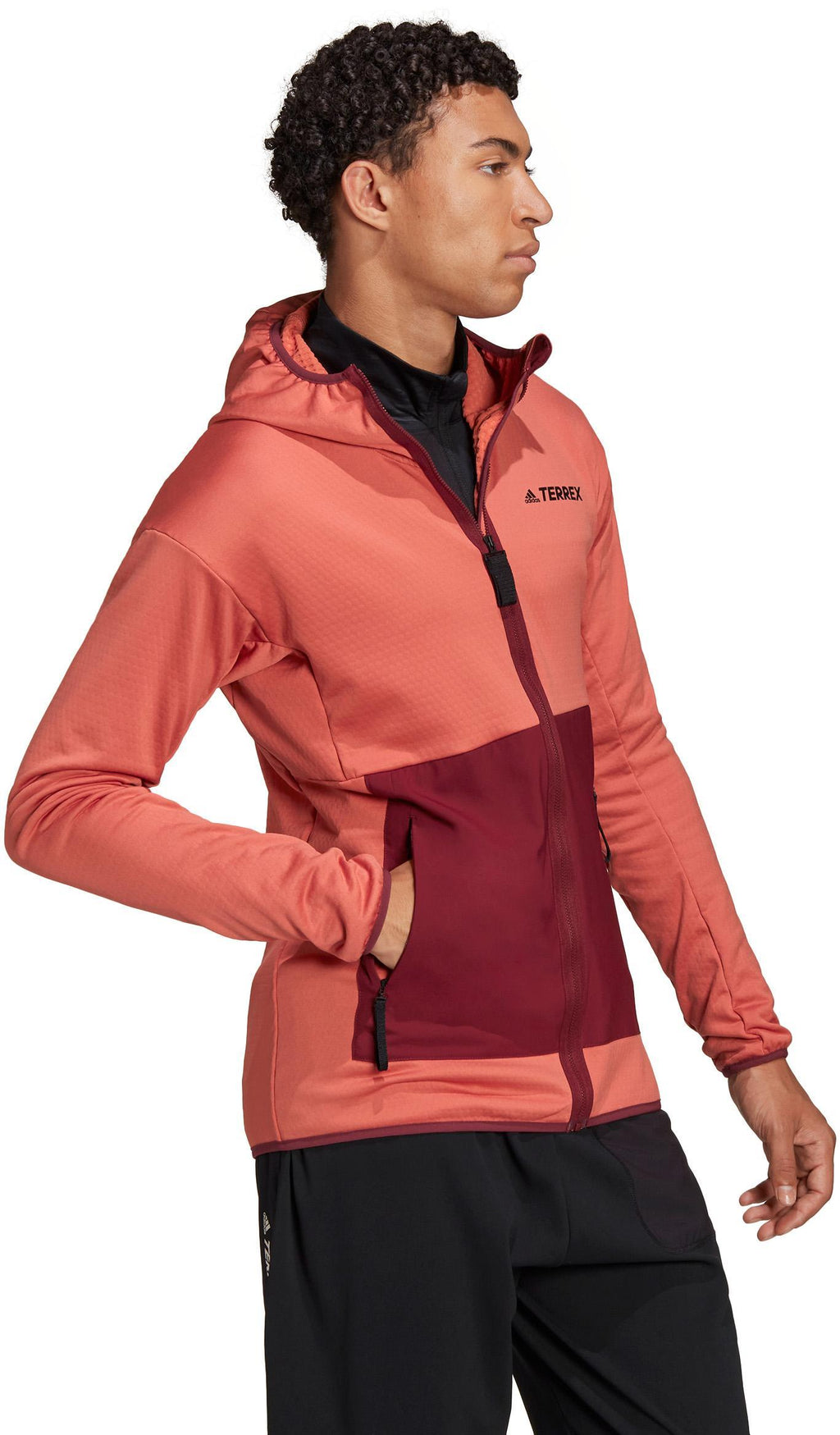 Terrex Tech Fleece Lite Hiking capuchonjack