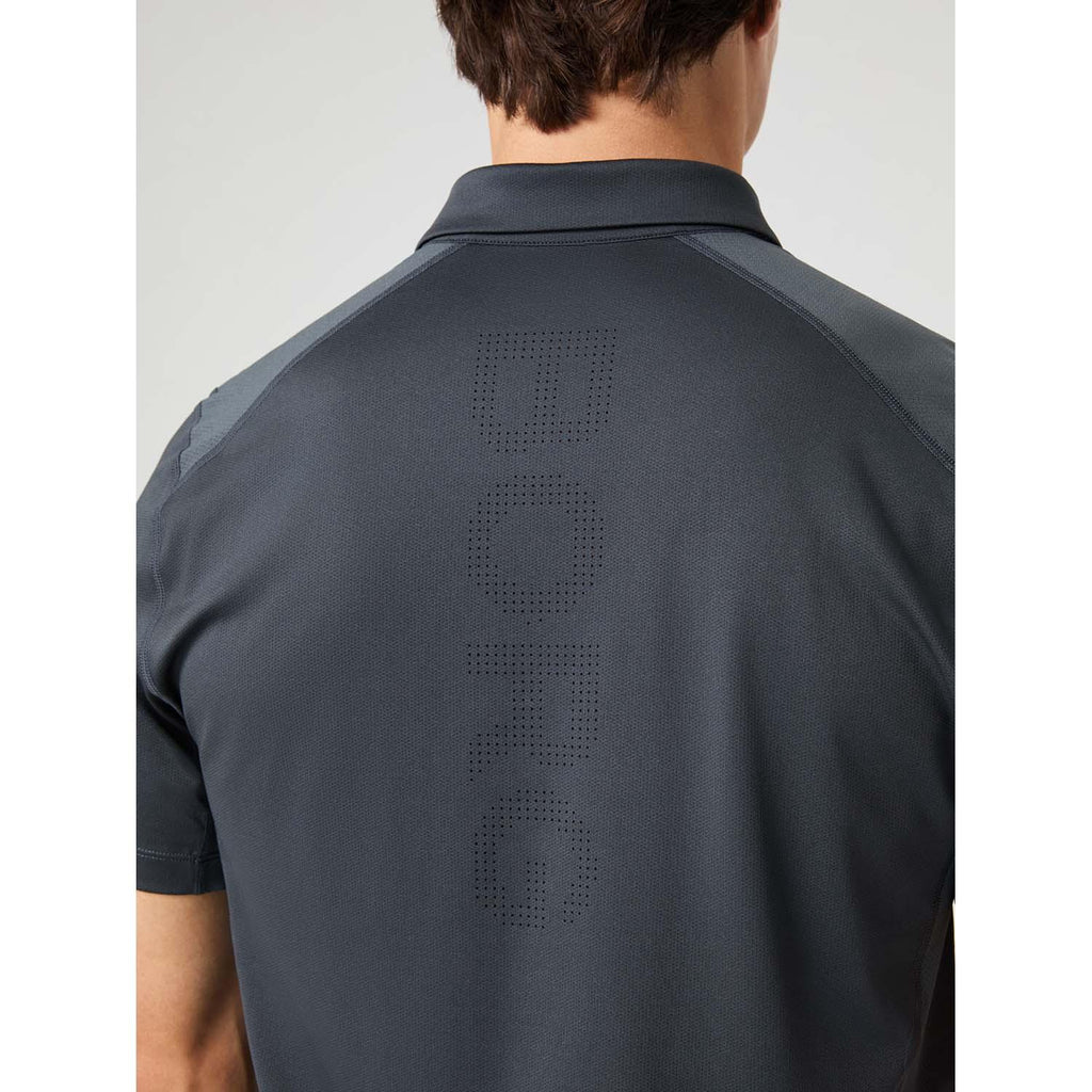 ace mesh panel polo shirt