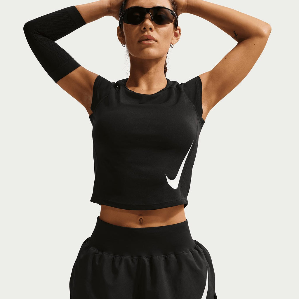 Tempo Flow Swoosh Dri-FIT hardloopshorts met binnenbroekje