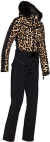 lynx ski suit faux fur