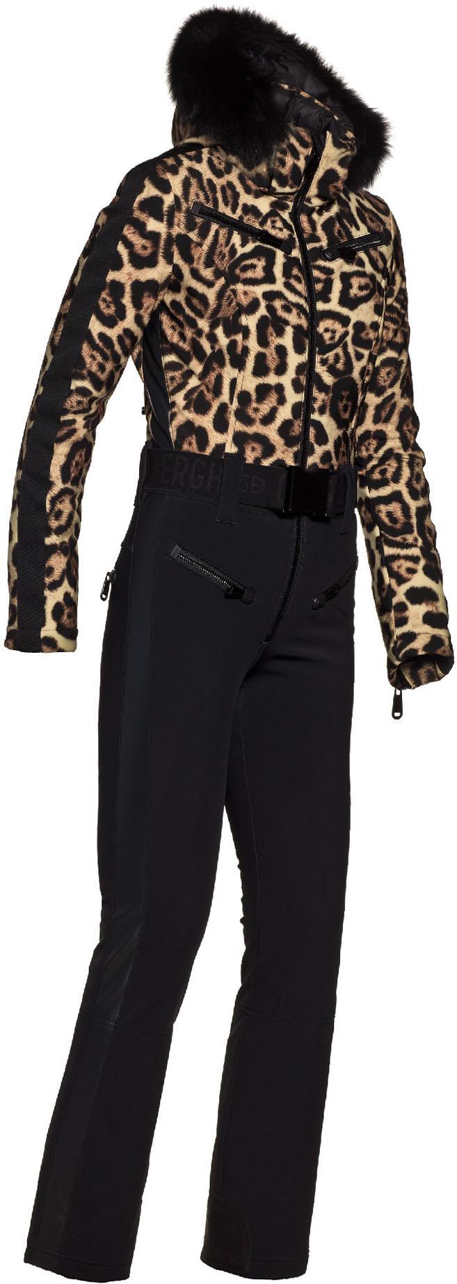 lynx ski suit faux fur