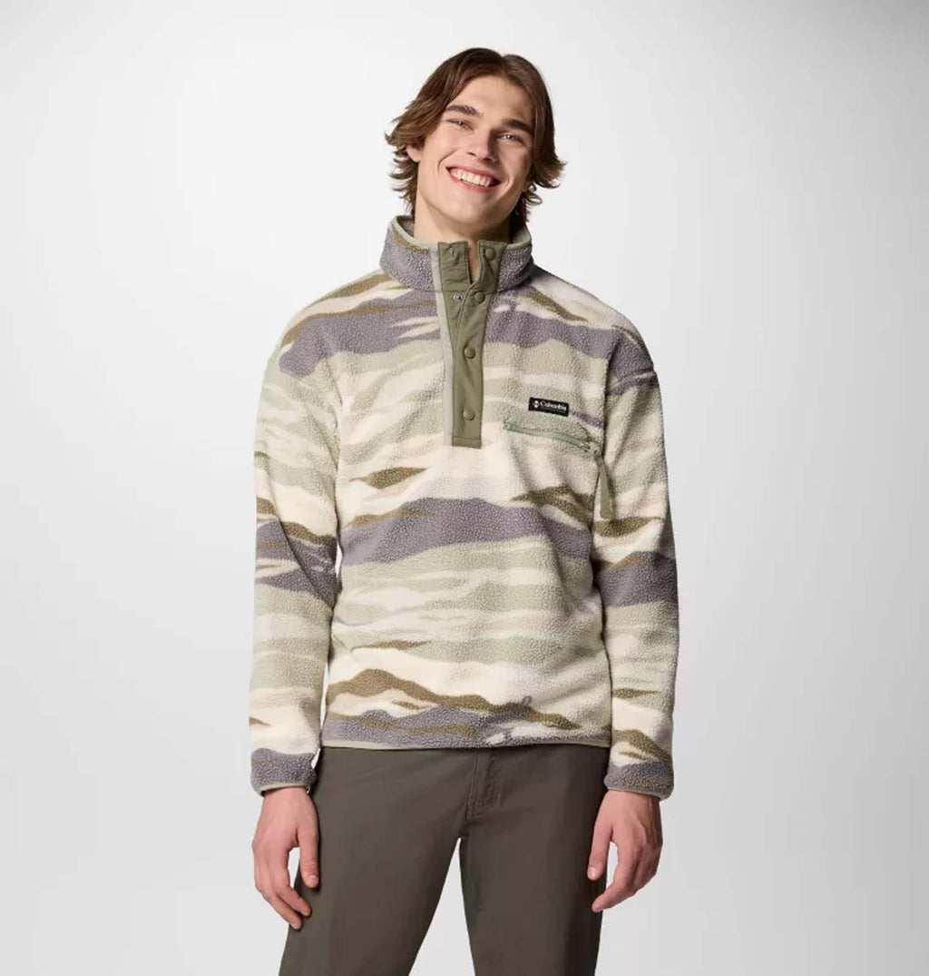 helvetia ii printed half snap fleece