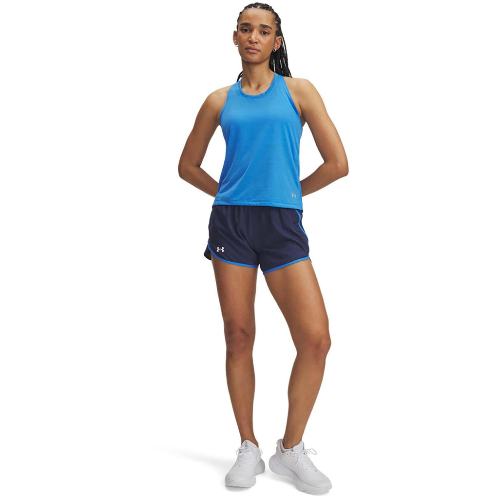 ua fly by 3'' shorts-blu