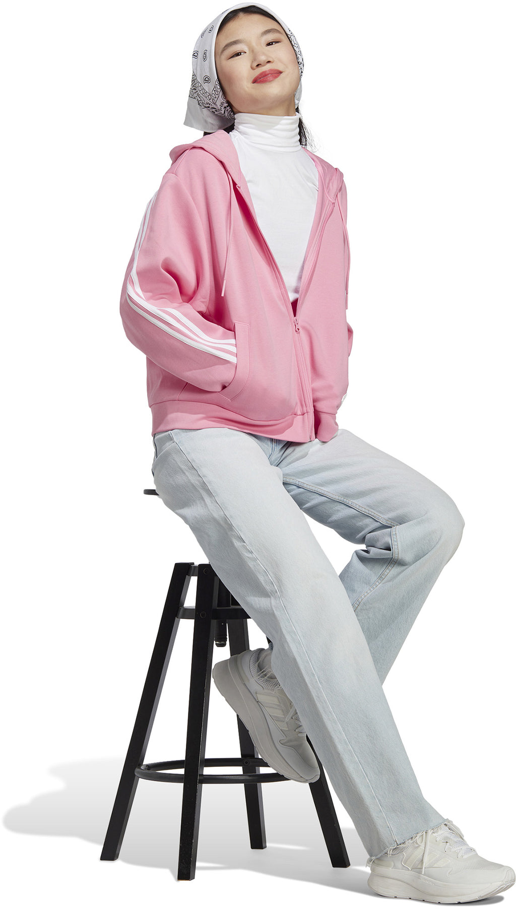 Fleece 3-Stripes Full Zip hoodie