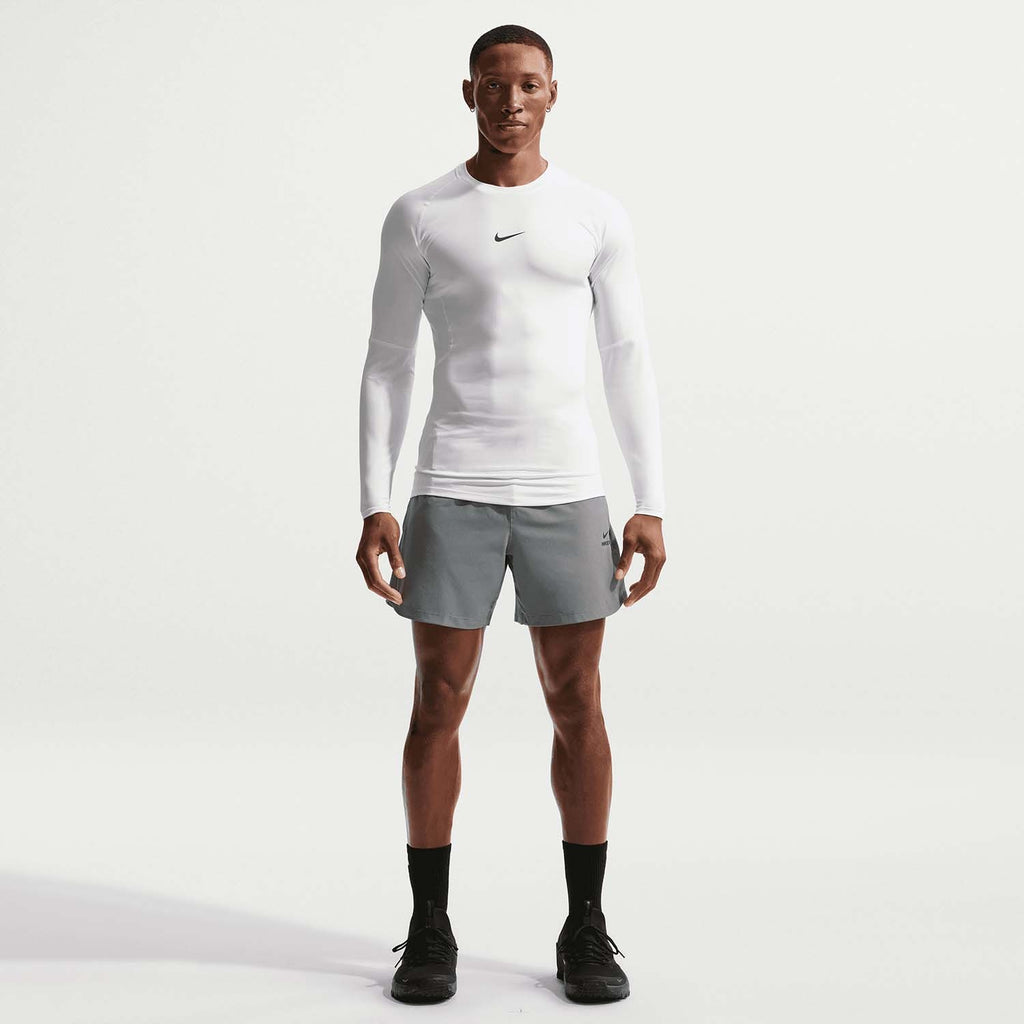 pro dri-fit men's strakke fitnesstop met lange mouwen
