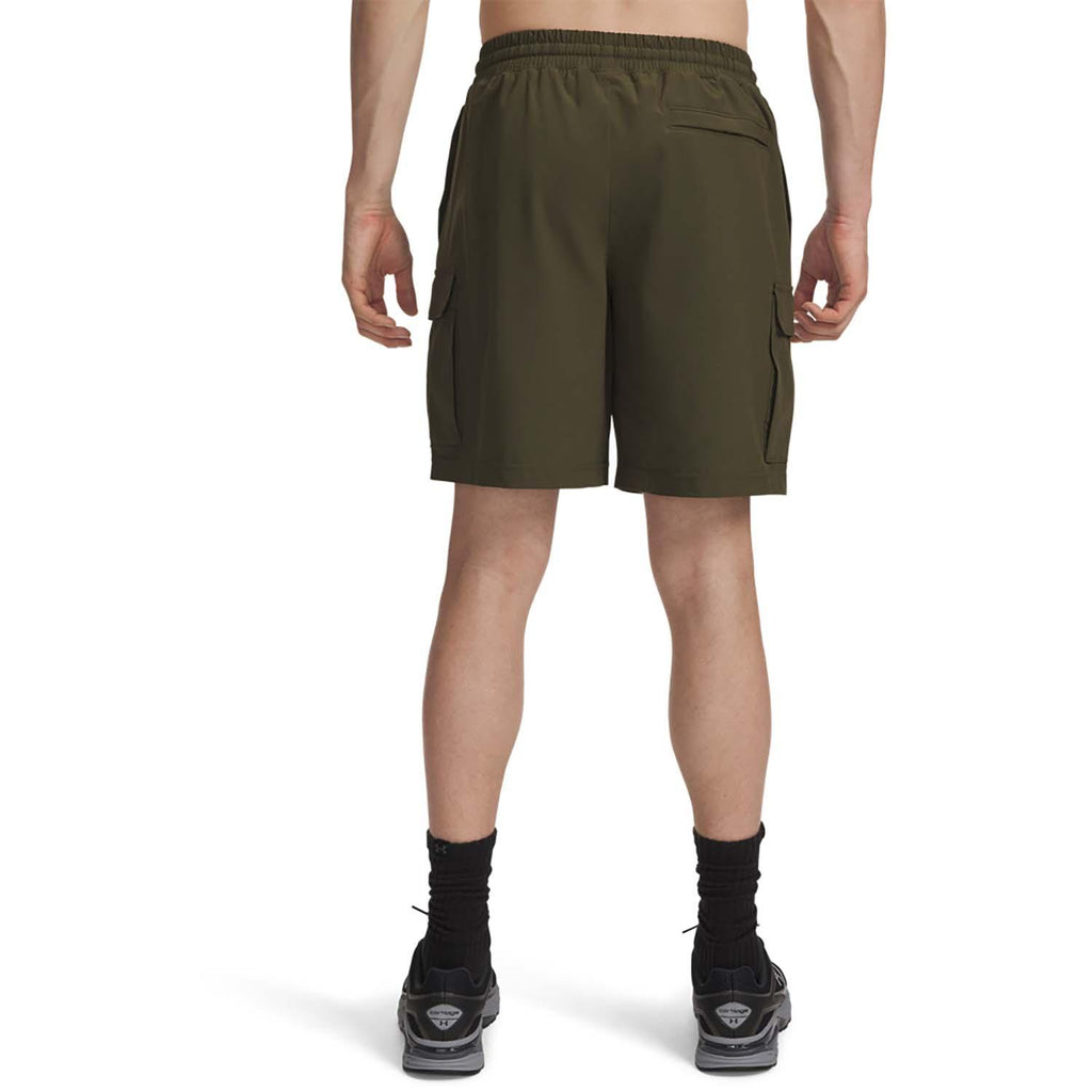 ua vibe woven cargo short-grn