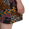 FARM Rio 3-Stripes Print Katoenen V-Hals jurk