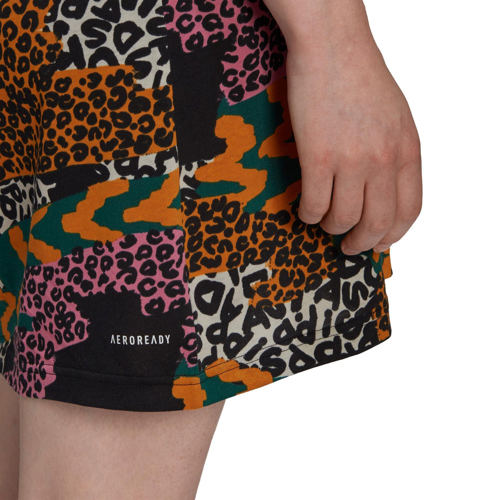 FARM Rio 3-Stripes Print Katoenen V-Hals jurk