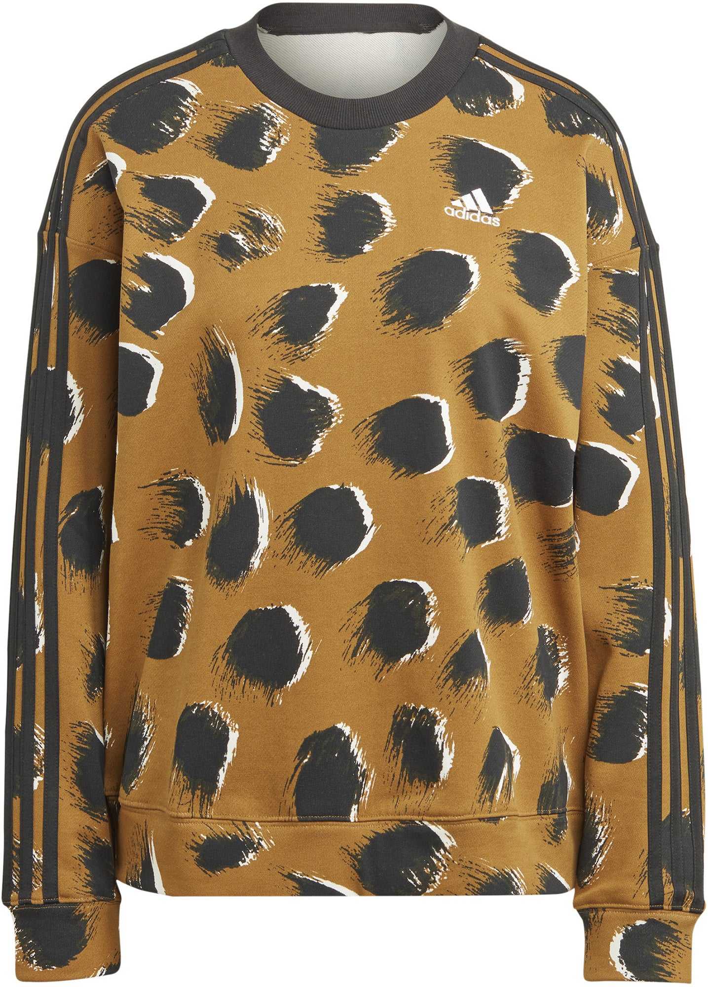 Essentials 3-Stripes Animal Print Sweatshirt