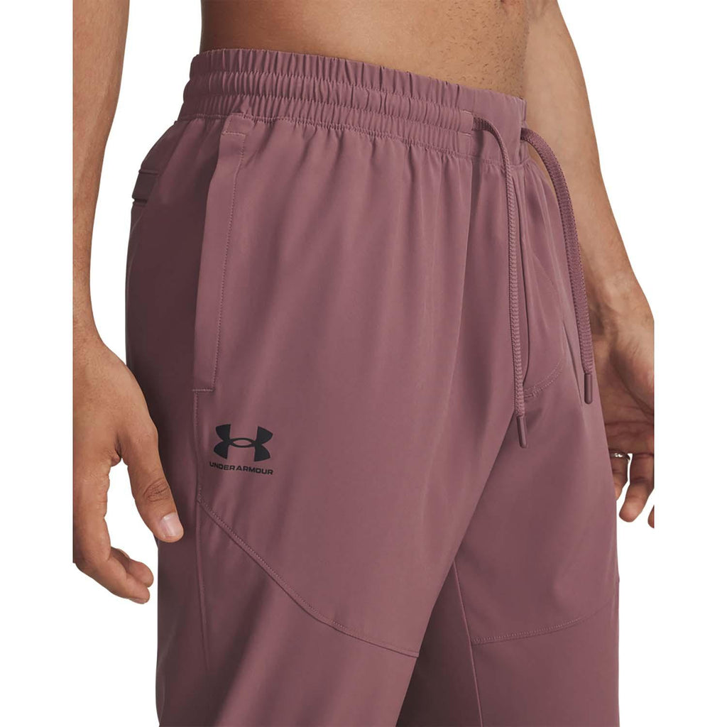 ua vibe woven jogger-brn