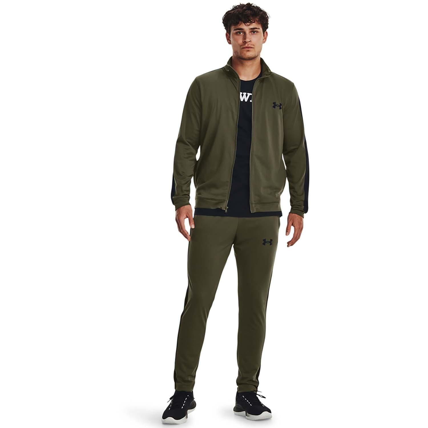 ua knit track suit-grn