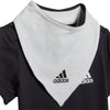 3-Stripes baby romper met slab