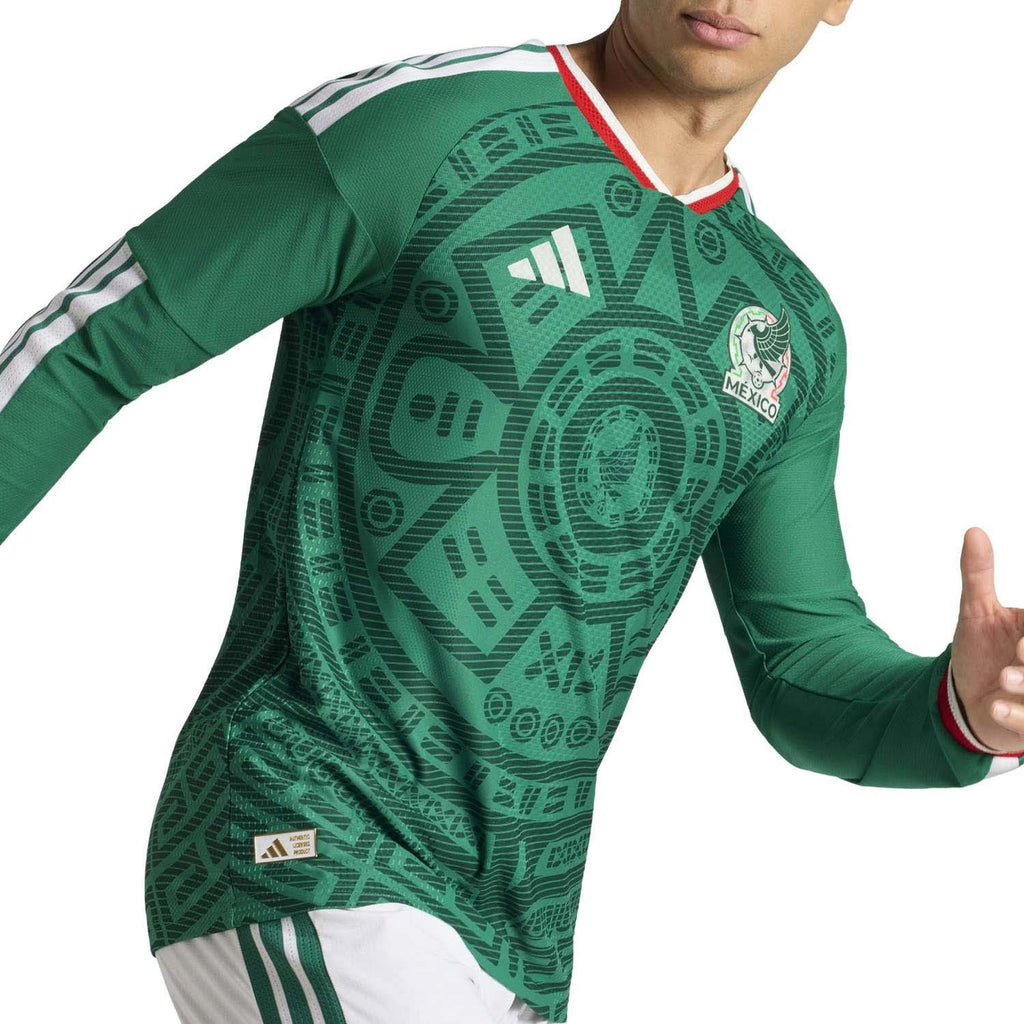 Mexico 26 Authentiek Thuisshirt met Lange Mouwen