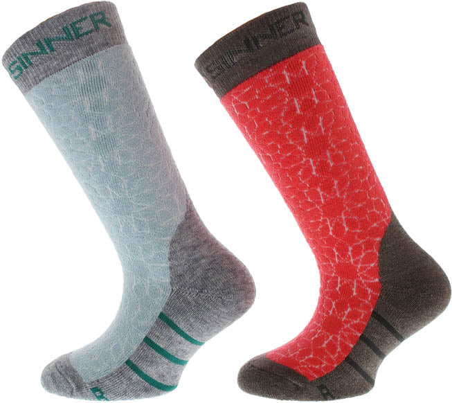 Camo 2-pack skisokken