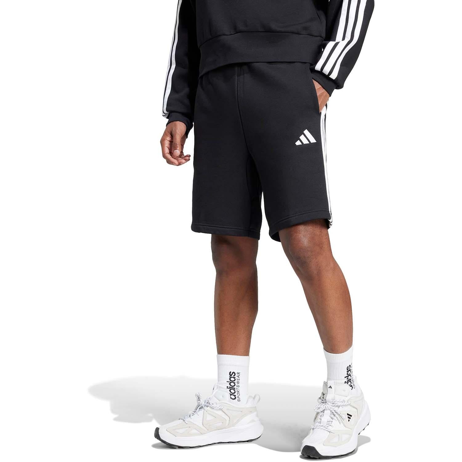 Essentials 3-Stripes Fleece Short