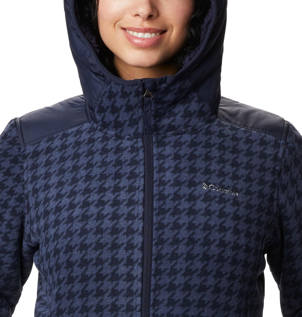winter pass print fleece full zip